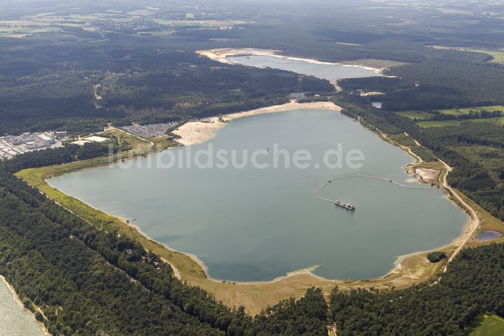 Haltern aus der Vogelperspektive: Silbersee in Haltern am See im Bundesland Nordrhein-Westfalen