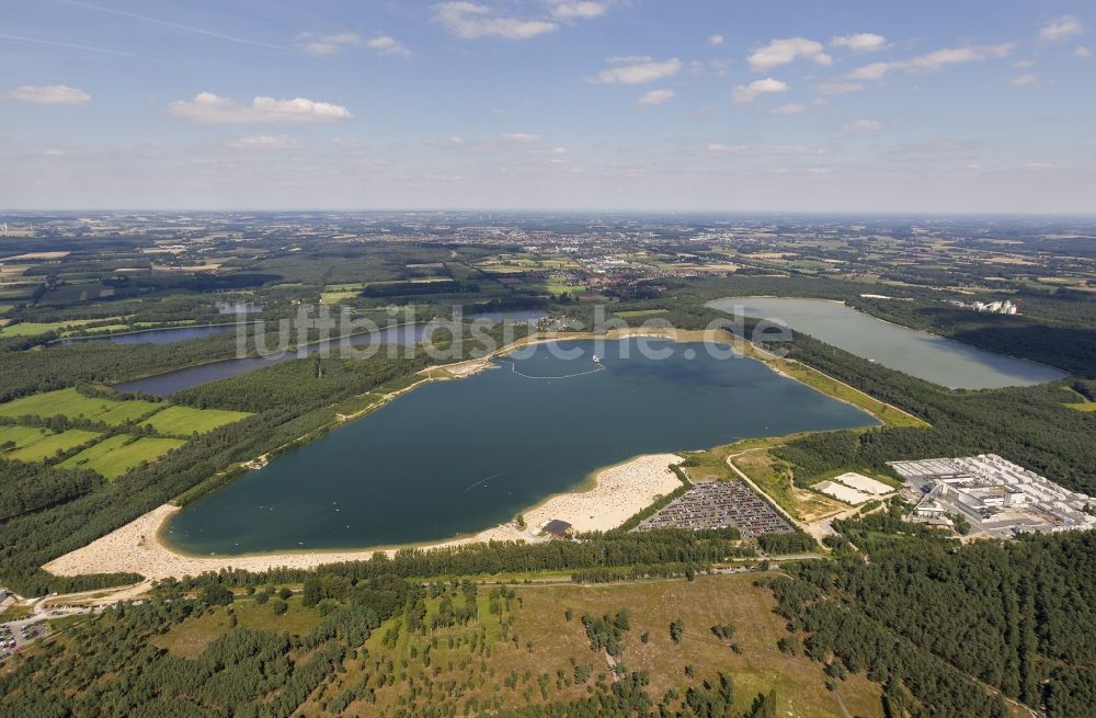 Haltern von oben - Silbersee in Haltern am See im Bundesland Nordrhein-Westfalen