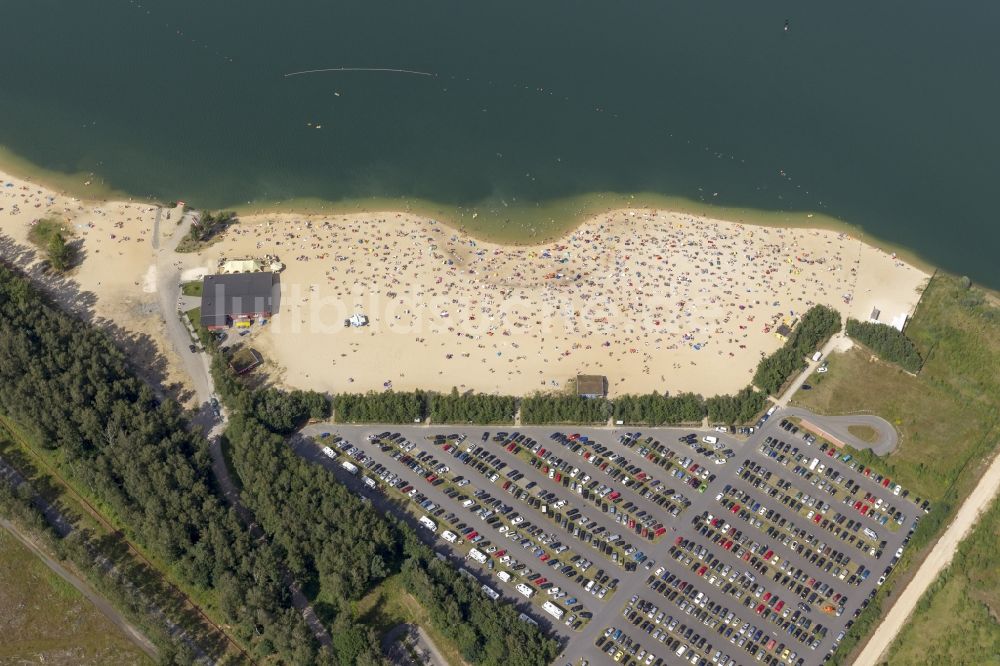 Haltern aus der Vogelperspektive: Silbersee in Haltern am See im Bundesland Nordrhein-Westfalen