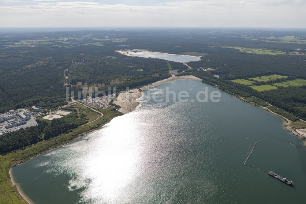 Haltern aus der Vogelperspektive: Silbersee in Haltern am See im Bundesland Nordrhein-Westfalen