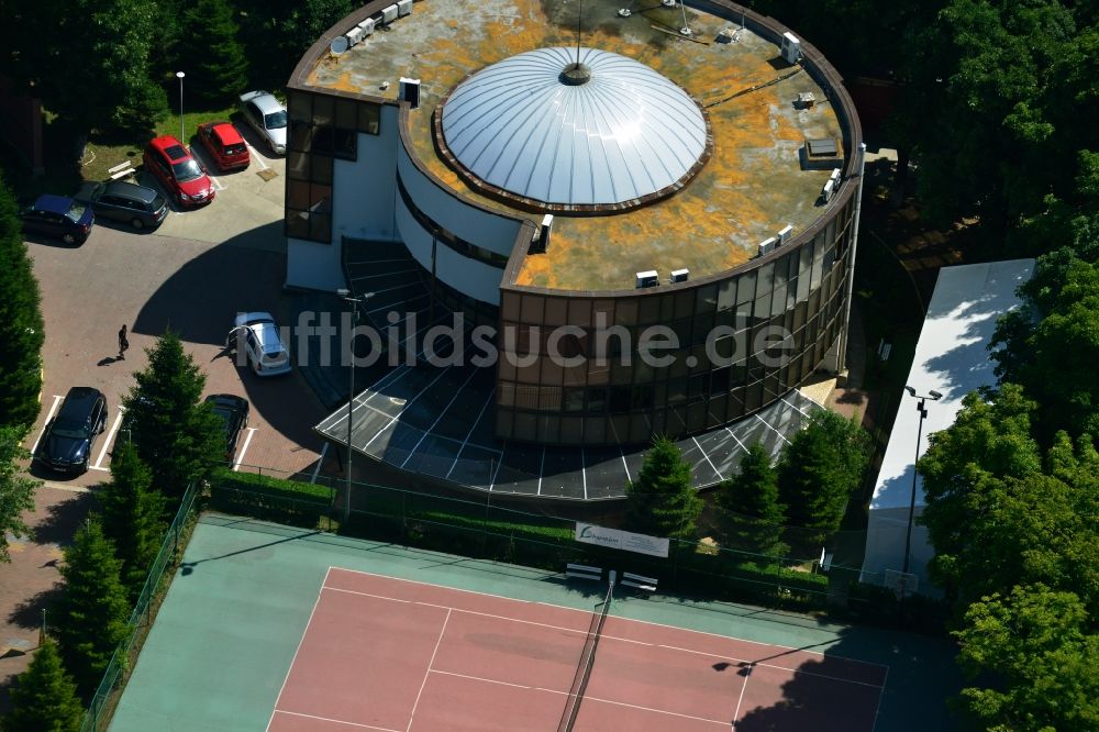 Luftbild Bukarest - Sitz der Nationalen Sportförderung Federa?ia Romana De Atletism an der Aleea Primo Nebiolo in Bukarest in Rumänien