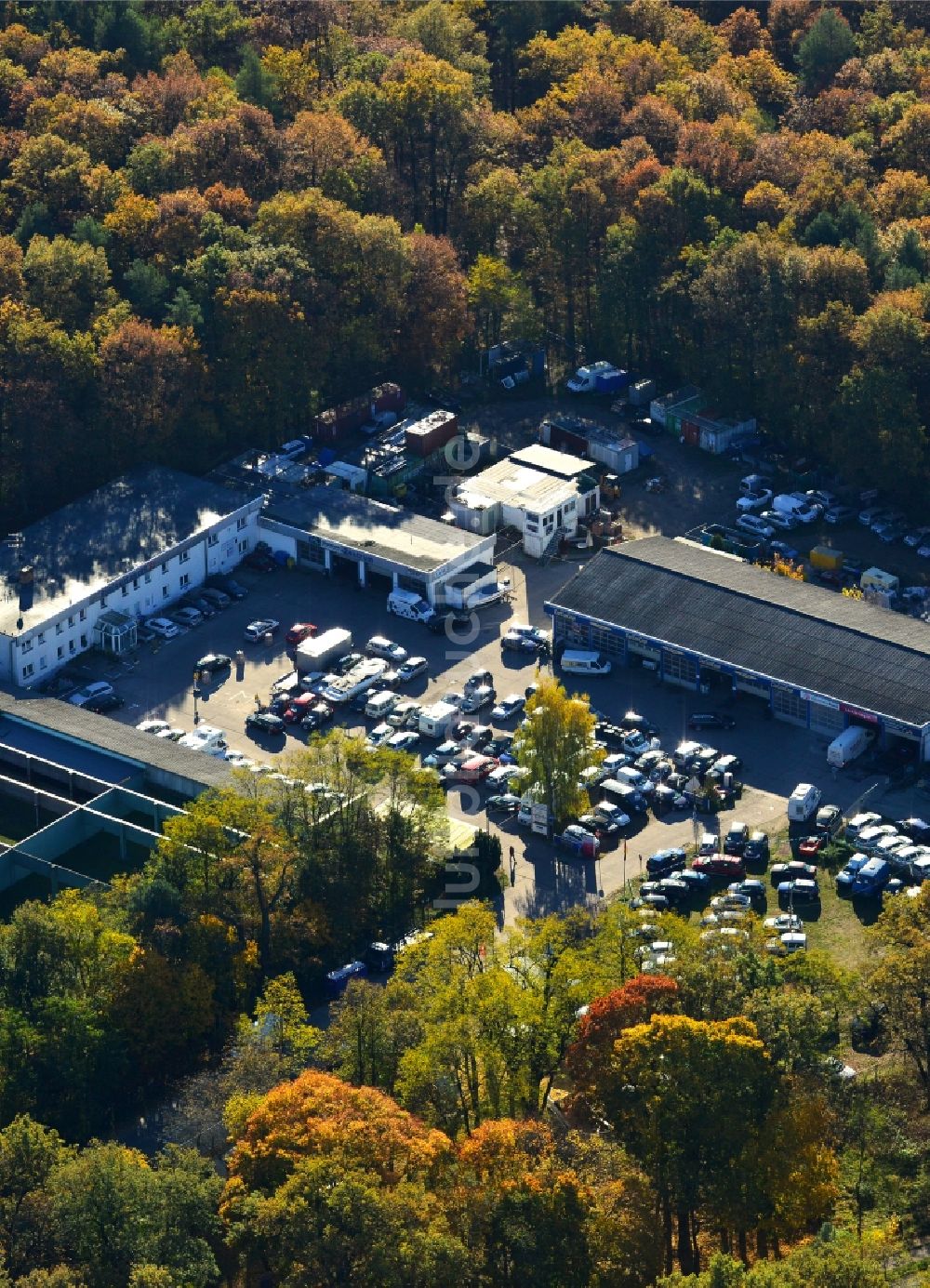 Luftaufnahme Potsdam - Sitz der Rene Lehmann & Andre Müller GbR, dem Böckmann Center und der CarConCept GmbH in Potsdam