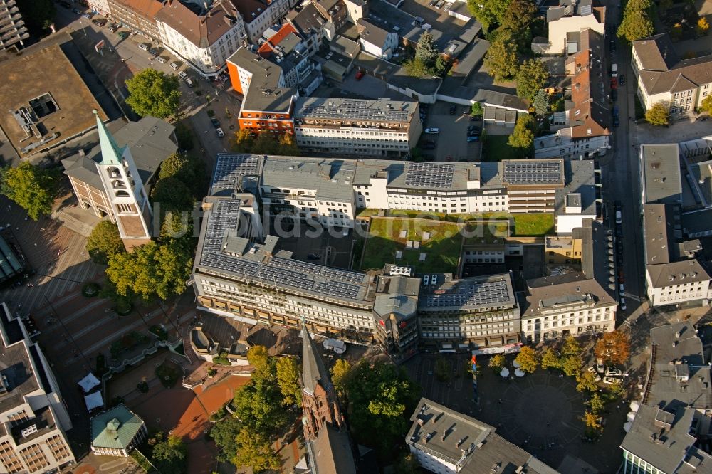 Gelsenkirchen aus der Vogelperspektive: Sitz der Sparkasse Gelsenkirchen im Bundesland Nordrhein-Westfalen