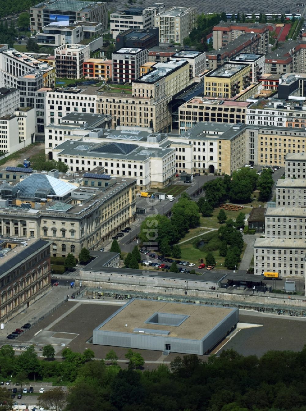 Luftbild Berlin - Sitz der Stiftung Topographie des Terrors im Ortsteil Kreuzberg in Berlin