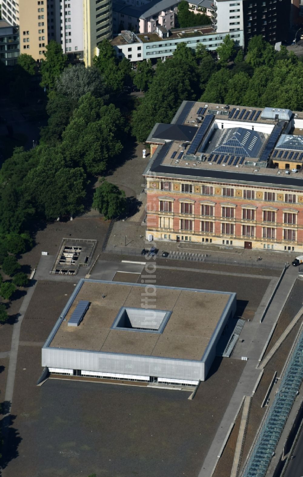 Luftaufnahme Berlin - Sitz der Stiftung Topographie des Terrors im Ortsteil Kreuzberg in Berlin