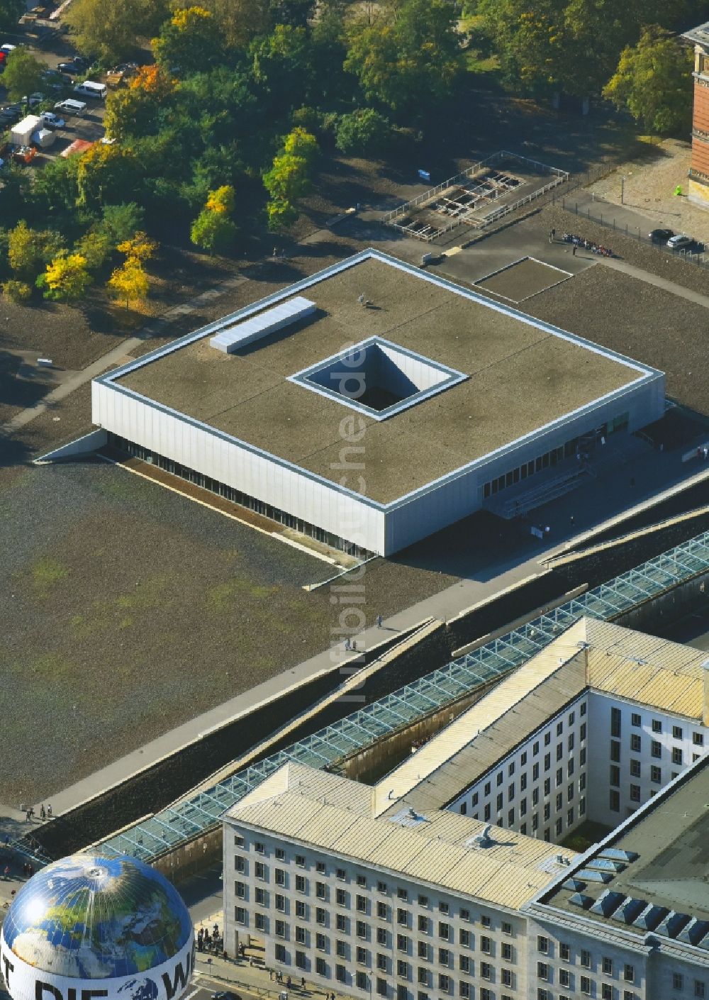 Luftbild Berlin - Sitz der Stiftung Topographie des Terrors im Ortsteil Kreuzberg in Berlin