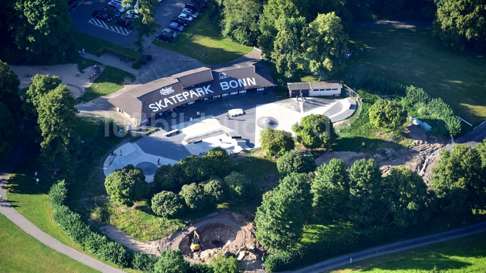 Bonn aus der Vogelperspektive: Skatepark in Bonn im Bundesland Nordrhein-Westfalen, Deutschland