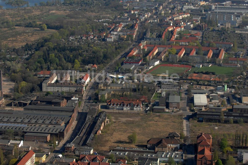 Magdeburg von oben - SKET-Gelände in Magdeburg-Buckau