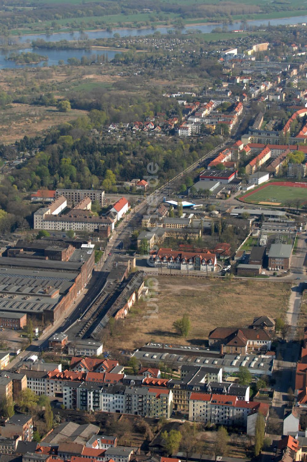 Luftbild Magdeburg - SKET-Gelände in Magdeburg-Buckau