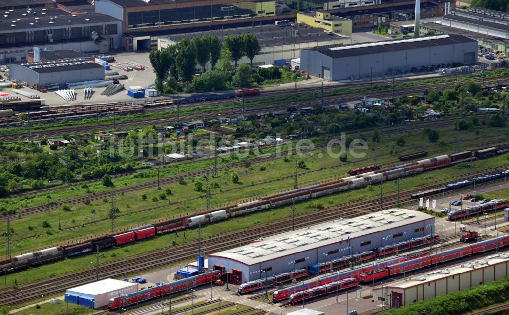 Magdeburg aus der Vogelperspektive: SKET Industriepark in Magdeburg im Bundesland Sachsen-Anhalt