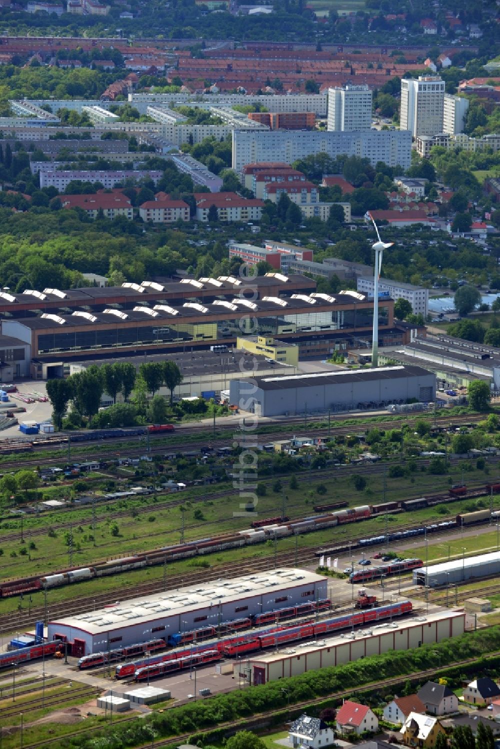 Luftbild Magdeburg - SKET Industriepark in Magdeburg im Bundesland Sachsen-Anhalt