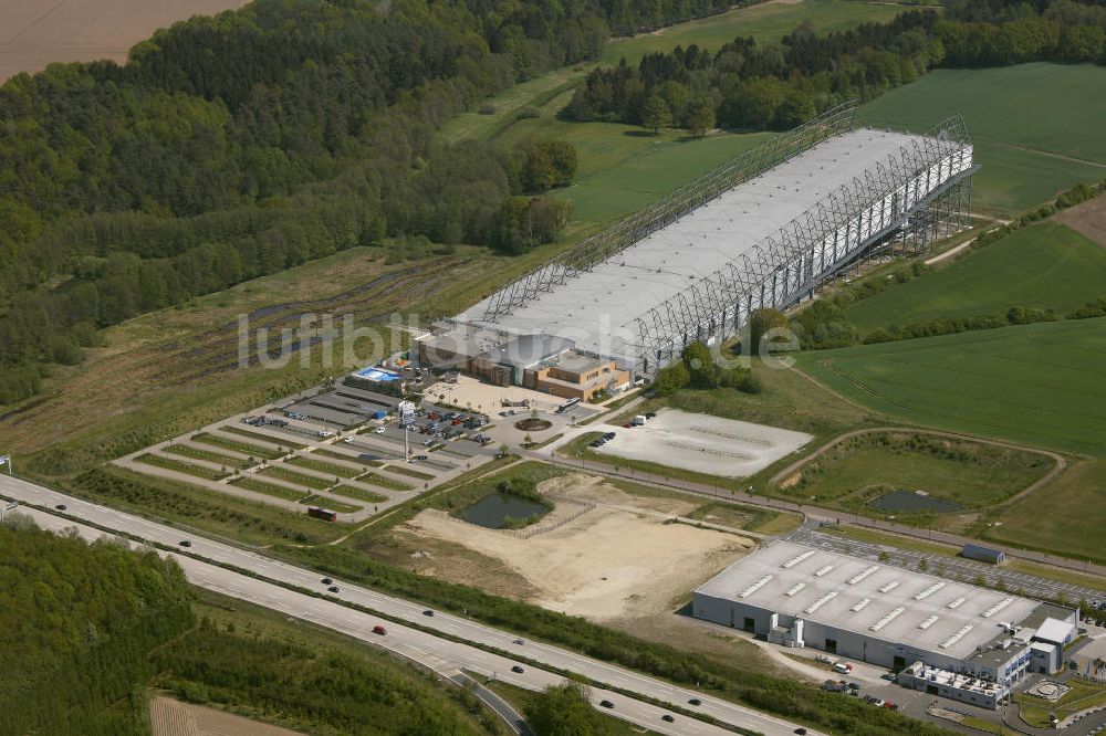 Bispingen von oben - Skihalle SnowDome in Bispingen