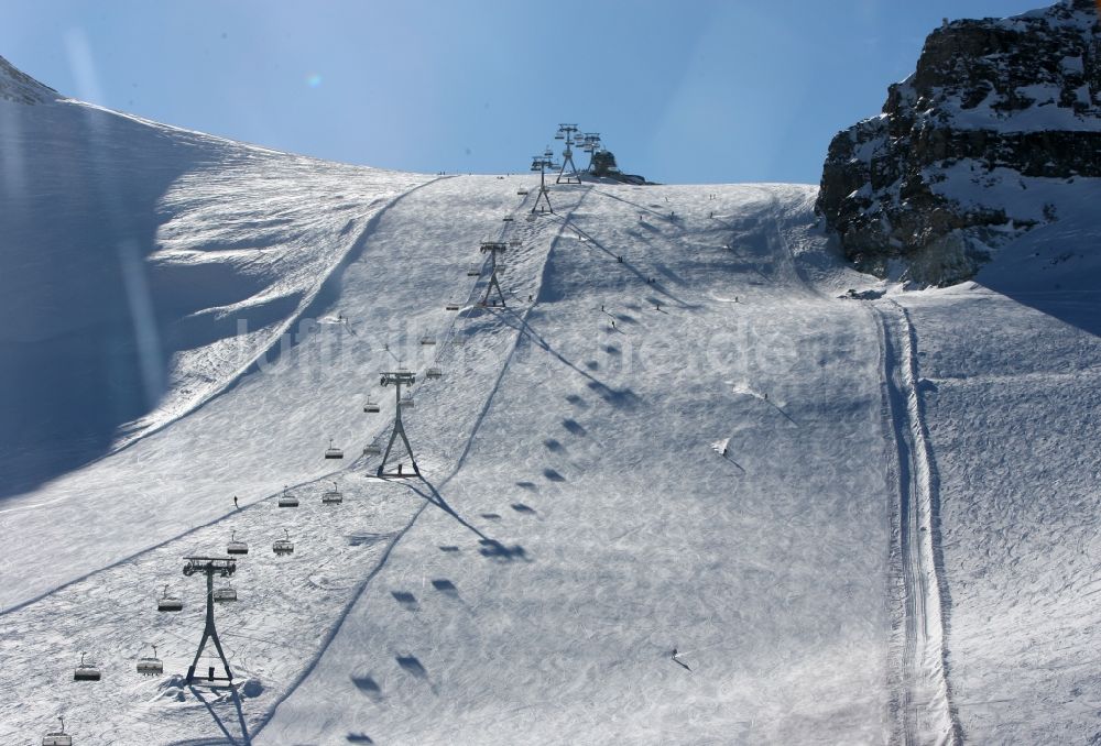 Luftbild Sölden - Skilift in Sölden in Österreich