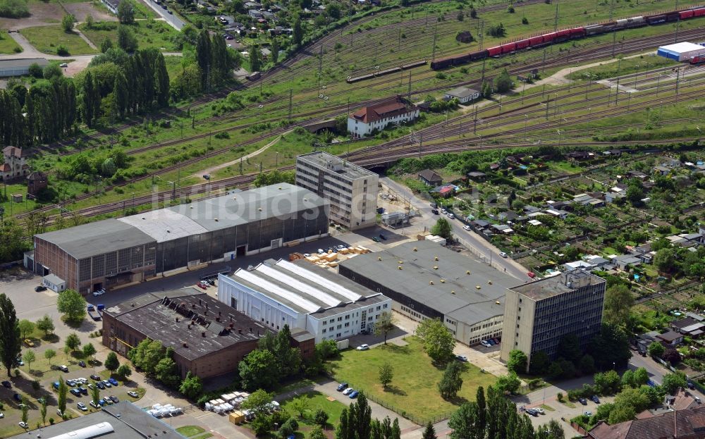 Magdeburg von oben - SKL Umschlagservice GmbH & Co. KG in Magdeburg im Bundesland Sachsen-Anhalt