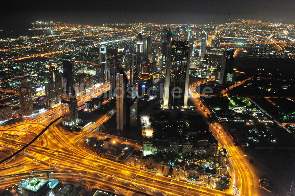 Luftbild DUBAI / DUBAYY - Skyline des Dubai an der Sheikh Zayed Road