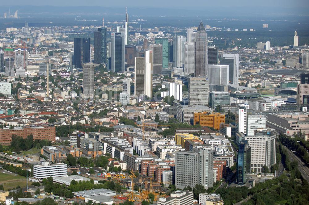 Luftbild Frankfurt am Main - Skyline Frankfurt - Main