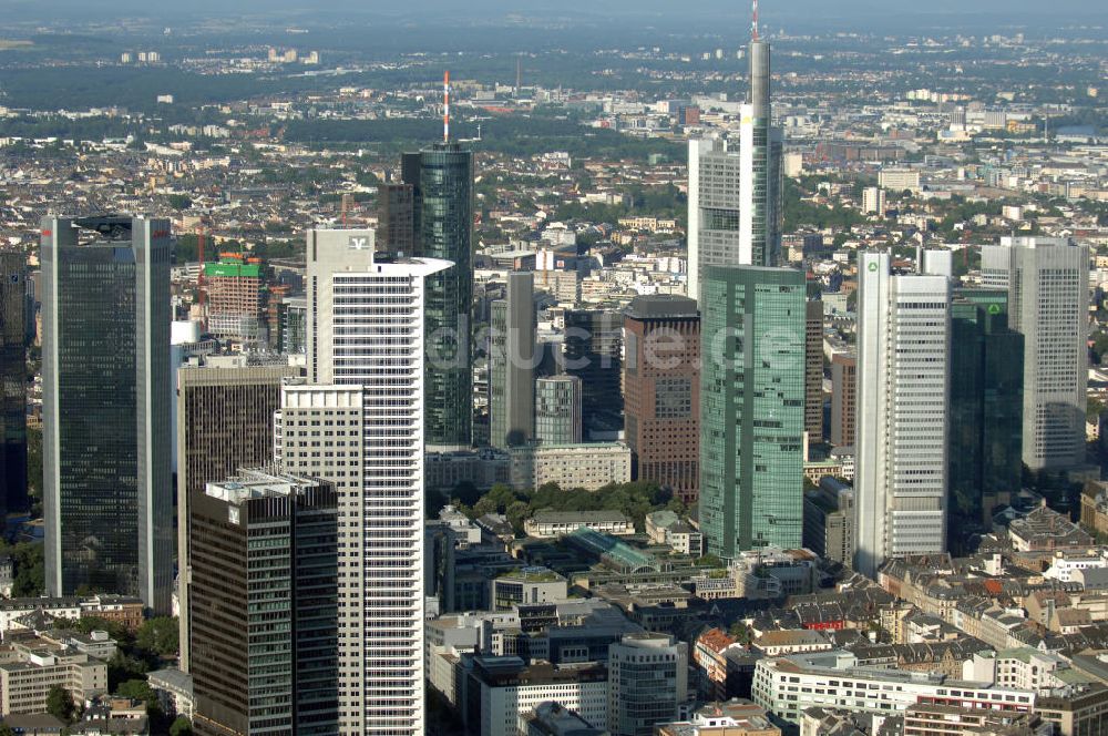 Luftaufnahme Frankfurt am Main - Skyline Frankfurt am Main