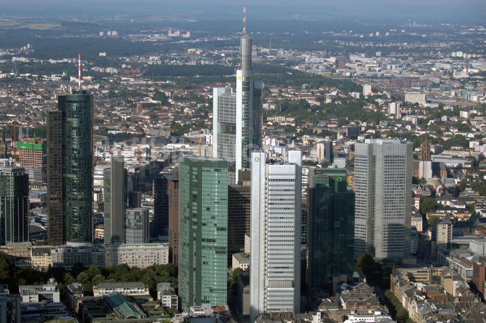 Frankfurt am Main aus der Vogelperspektive: Skyline Frankfurt am Main