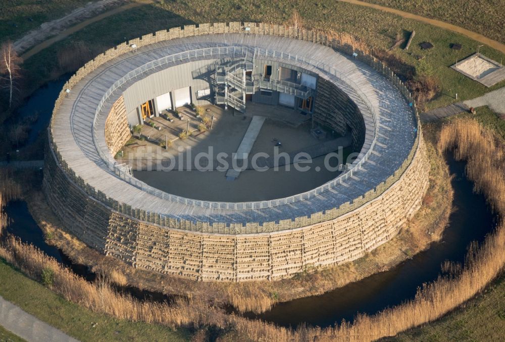 Luftaufnahme Vetschau/Spreewald - Slawenburg Raddusch im Bundesland Brandenburg