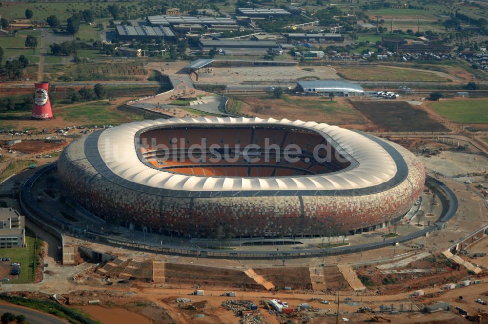 Johannesburg aus der Vogelperspektive: Soccer City Stadion / Stadium Johannesburg Südafrika / South Africa