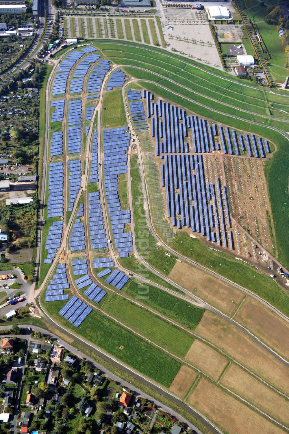 Magdeburg von oben - Solar Deponie Magdeburg