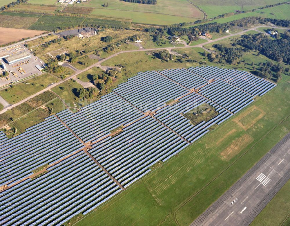 Luftbild Werneuchen - Solaranlagenfeld Werneuchen