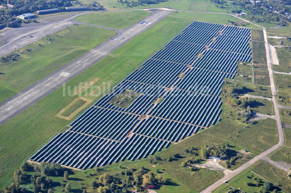 Luftaufnahme Werneuchen - Solaranlagenfeld Werneuchen