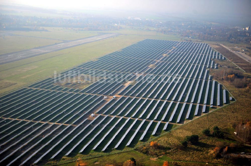 Luftaufnahme Werneuchen - Solaranlagenfeld Werneuchen