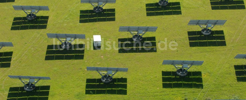 Luftbild Arnstein - Solarfeld Erlasee (auch Solarstrompark Gut Erlasee) bei Arnstein in Bayern