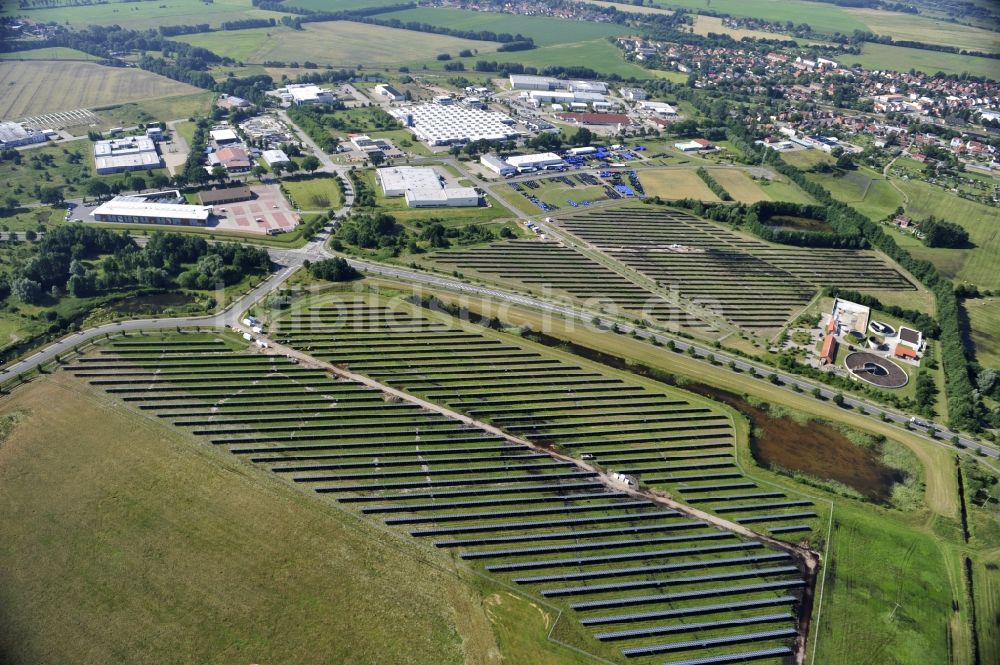 Luftaufnahme Boizenburg - Solarfeld, Solarpark bzw. Photovoltaikanlage in Boizenburg/Elbe im Bundesland Mecklenburg-Vorpommern