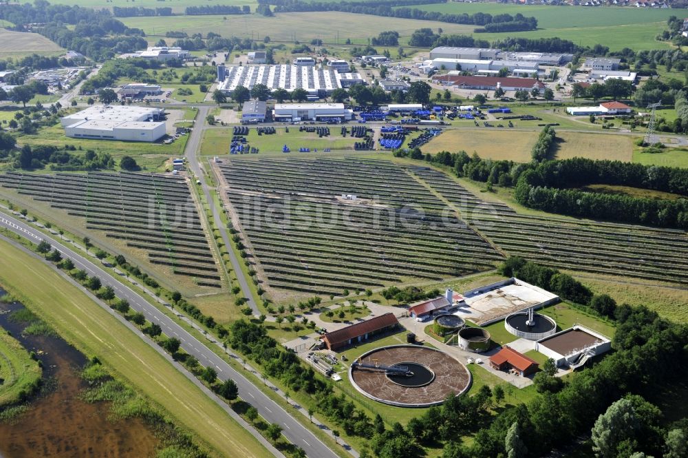 Boizenburg von oben - Solarfeld, Solarpark bzw. Photovoltaikanlage in Boizenburg/Elbe im Bundesland Mecklenburg-Vorpommern