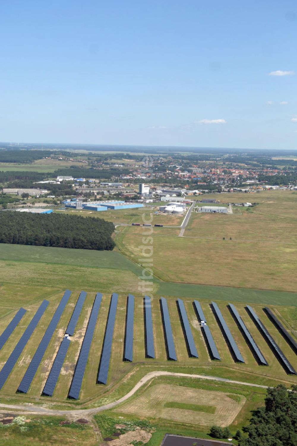 Luftbild Jessen - Solarkraftwerk Jessen