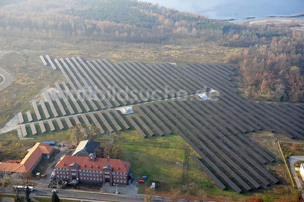 Luftbild Laubusch - Solarkraftwerk der Solarwerk Laubusch GmbH in Sachsen