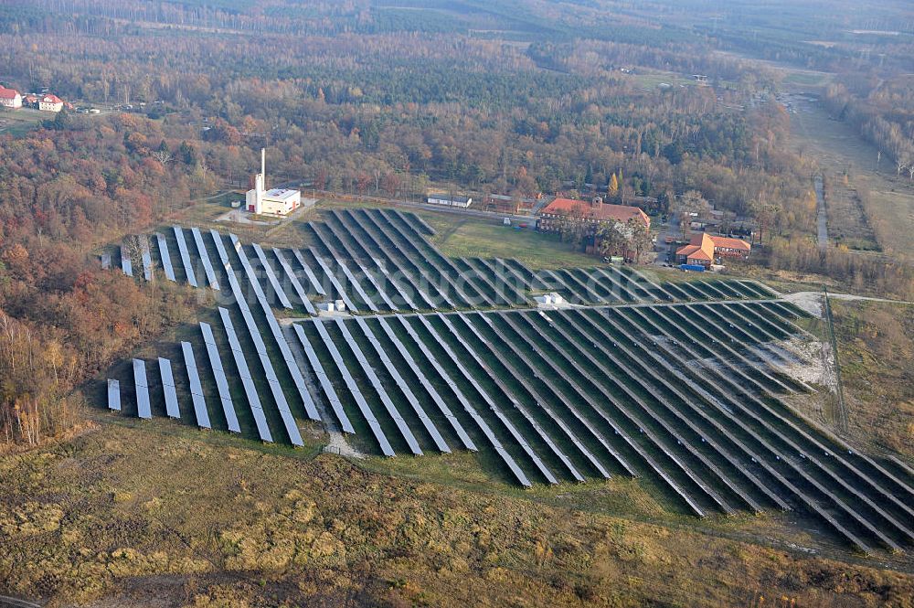 Luftaufnahme Laubusch - Solarkraftwerk der Solarwerk Laubusch GmbH in Sachsen