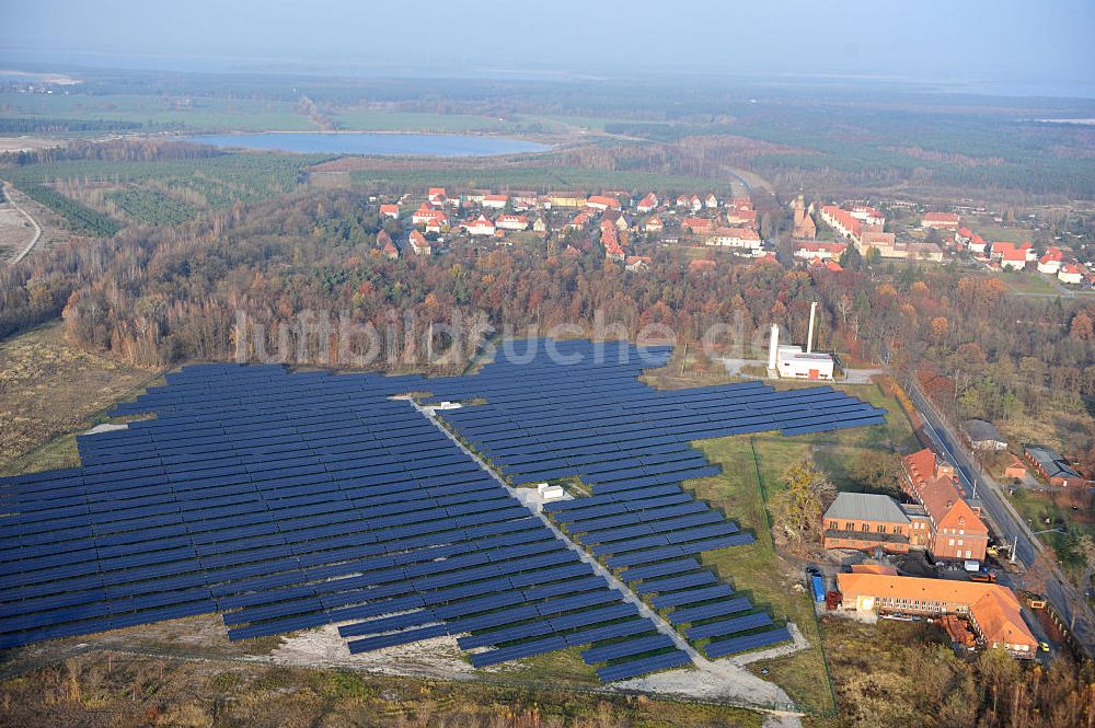 Luftaufnahme Laubusch - Solarkraftwerk der Solarwerk Laubusch GmbH in Sachsen