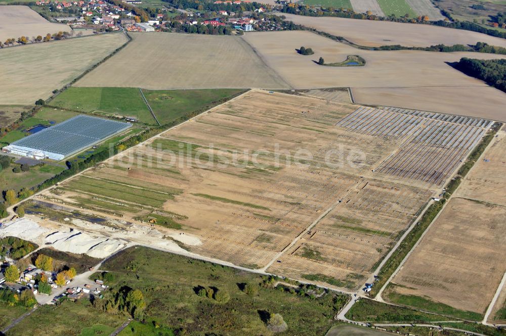 Luftbild Ahrensfelde OT Eiche - Solarpark Ahrensfelde OT Eiche