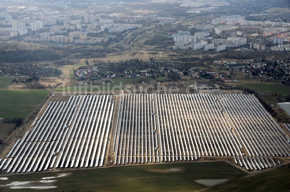 Luftbild Ahrensfelde OT Eiche - Solarpark Ahrensfelde OT Eiche