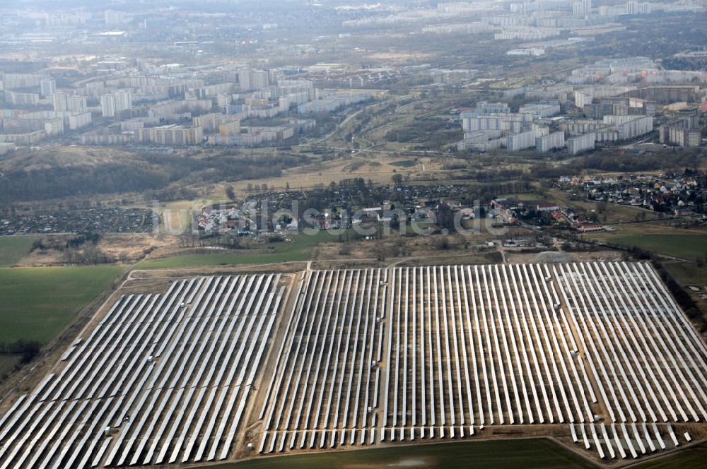 Luftaufnahme Ahrensfelde OT Eiche - Solarpark Ahrensfelde OT Eiche