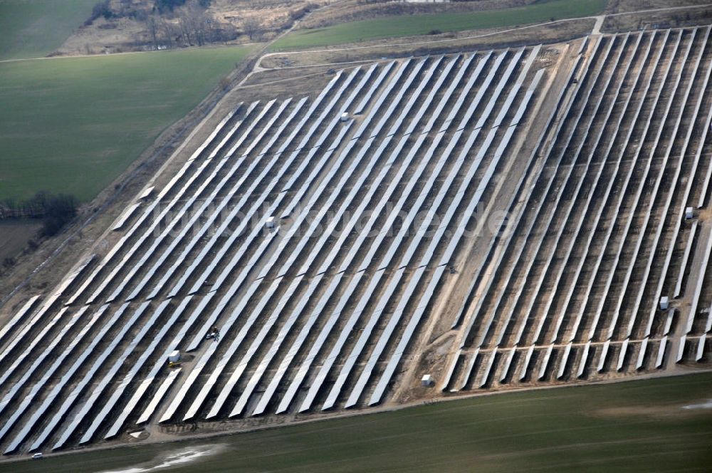 Ahrensfelde OT Eiche von oben - Solarpark Ahrensfelde OT Eiche