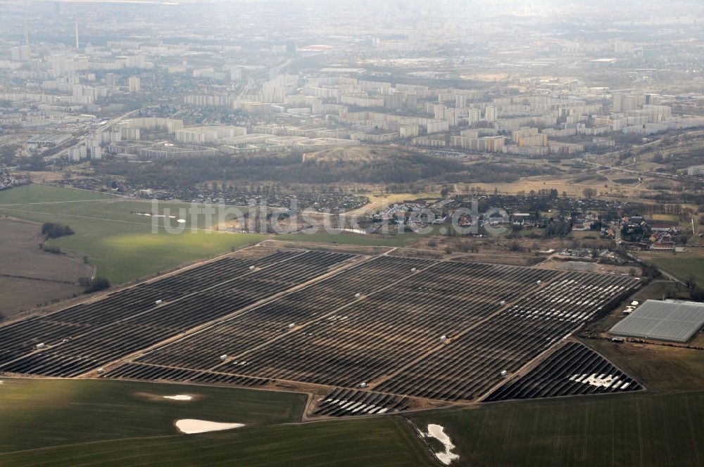 Luftbild Ahrensfelde OT Eiche - Solarpark Ahrensfelde OT Eiche