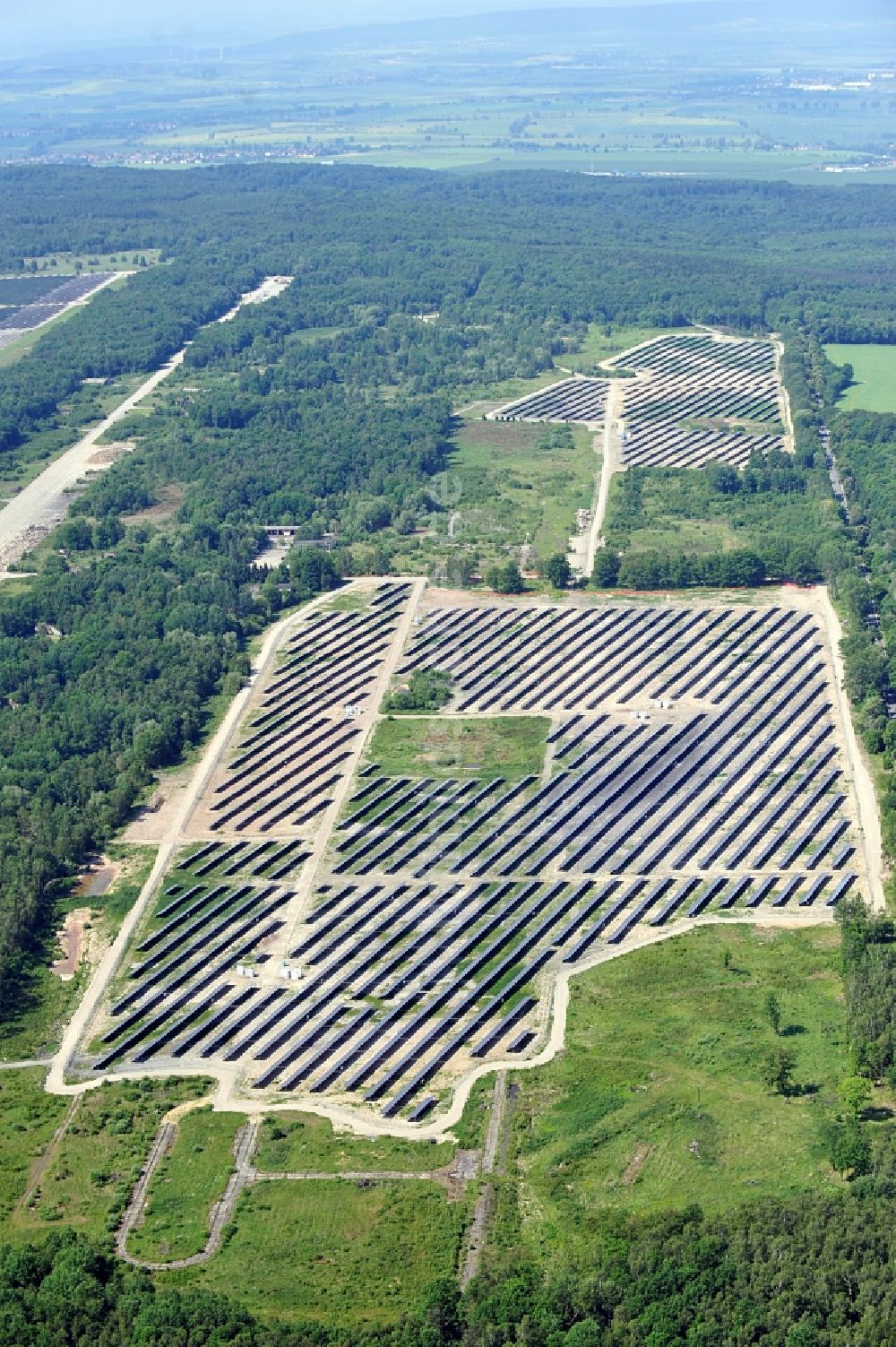 Luftaufnahme Allstedt - Solarpark Allstedt in Sachsen-Anhalt