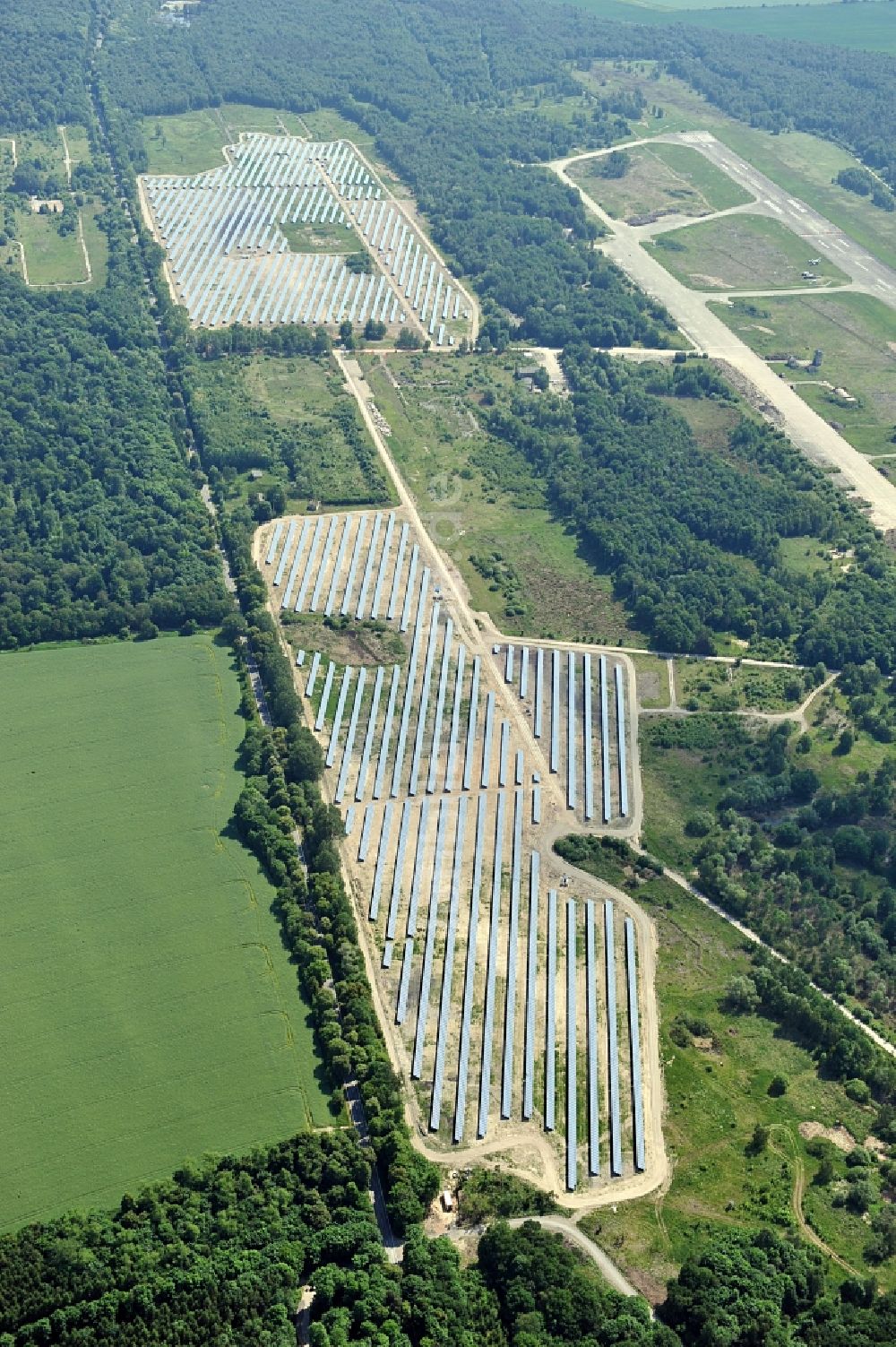 Luftbild Allstedt - Solarpark Allstedt in Sachsen-Anhalt