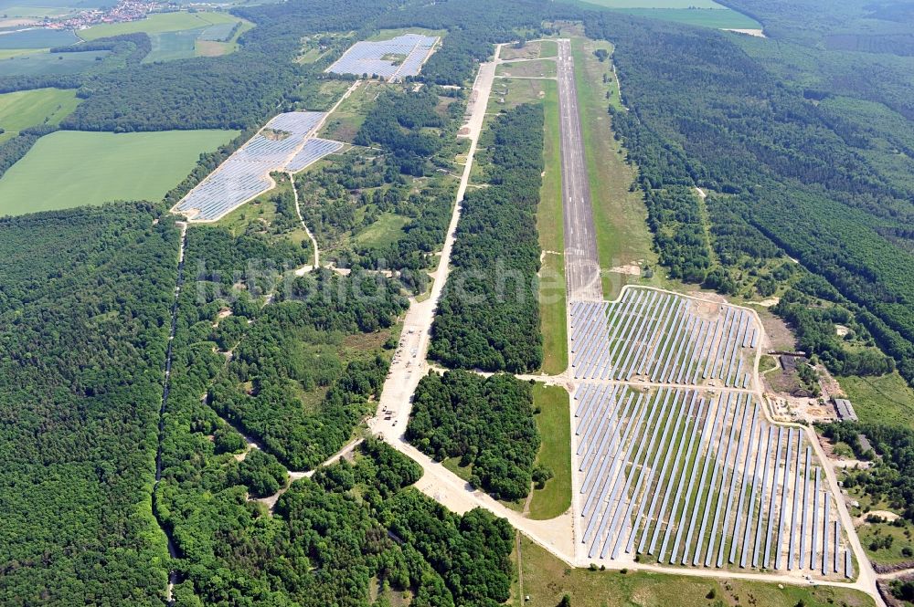 Luftaufnahme Allstedt - Solarpark Allstedt in Sachsen-Anhalt