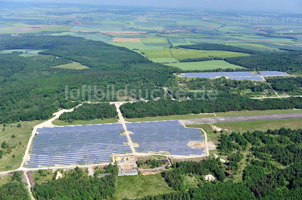 Luftaufnahme Allstedt - Solarpark Allstedt in Sachsen-Anhalt