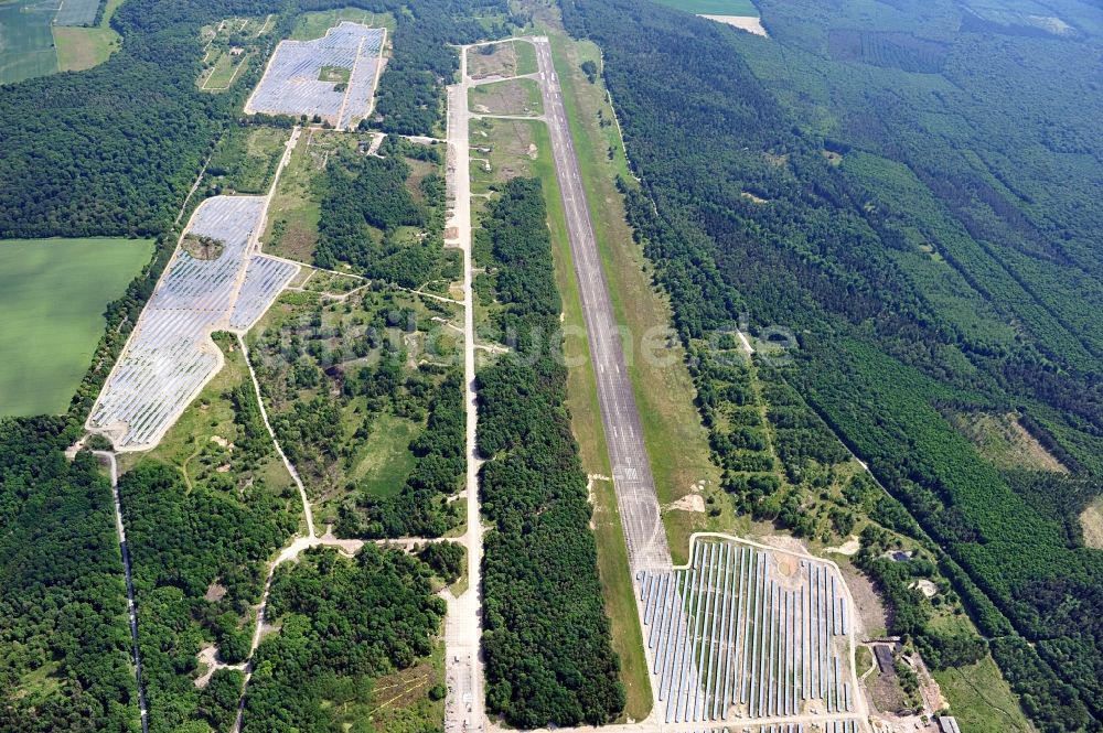 Luftaufnahme Allstedt - Solarpark Allstedt in Sachsen-Anhalt