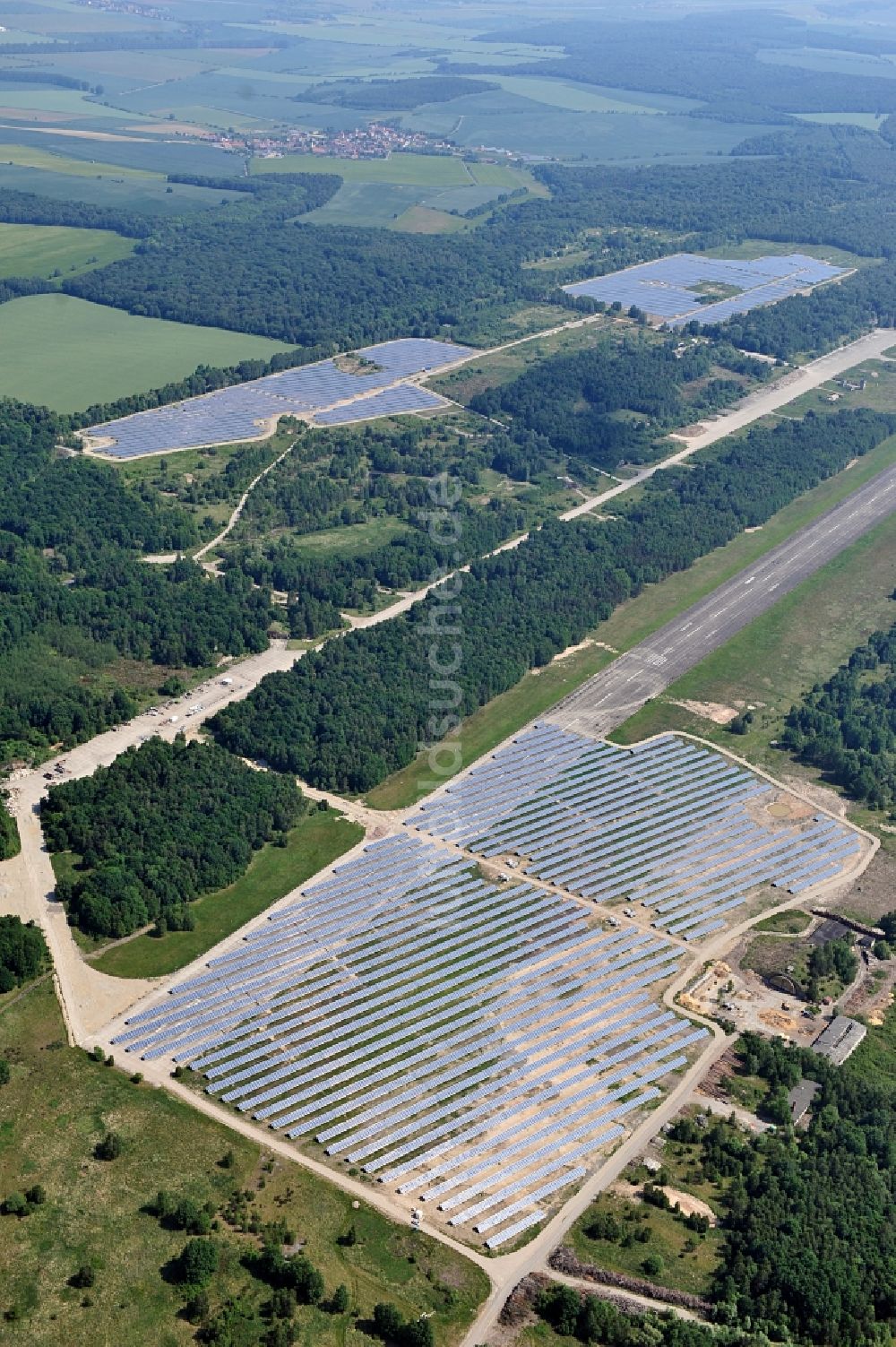 Luftbild Allstedt - Solarpark Allstedt in Sachsen-Anhalt