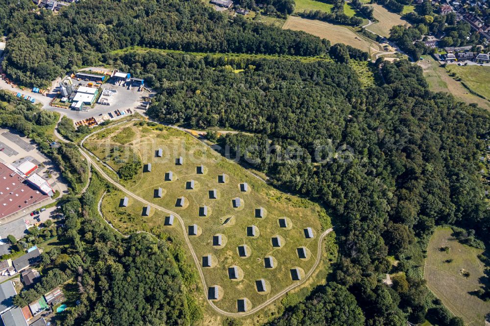 Bottrop aus der Vogelperspektive: Solarpark in Bottrop im Bundesland Nordrhein-Westfalen