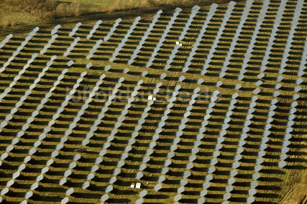 Luftbild Rüdersdorf - Solarpark bzw. Solarkraftwerk Eichenstraße in Rüdersdorf im Bundesland Brandenburg