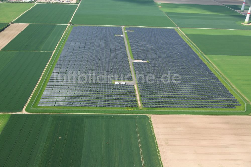 Wörrstadt von oben - Solarpark bzw. Solarkraftwerk der juwi AG in Wörrstadt im Bundesland Rheinland-Pfalz