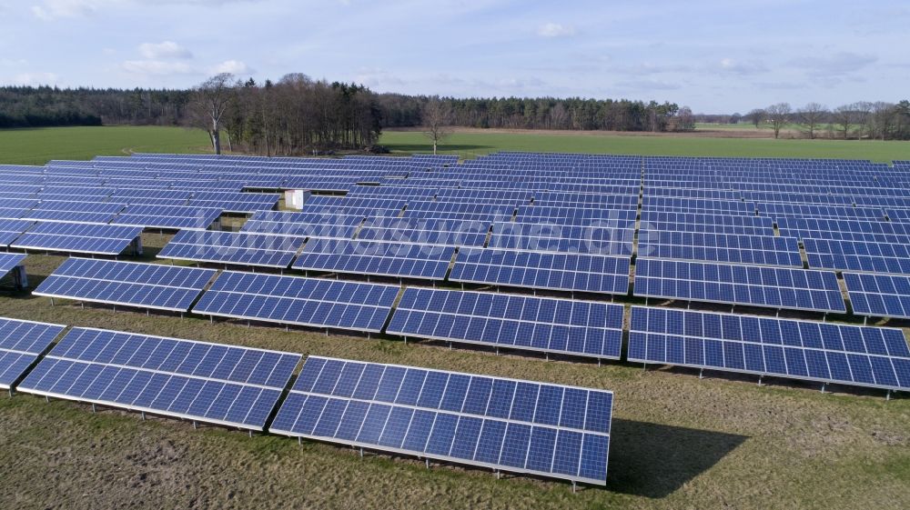 Luftbild Südergellersen - Solarpark bzw. Solarkraftwerk in Südergellersen im Bundesland Niedersachsen